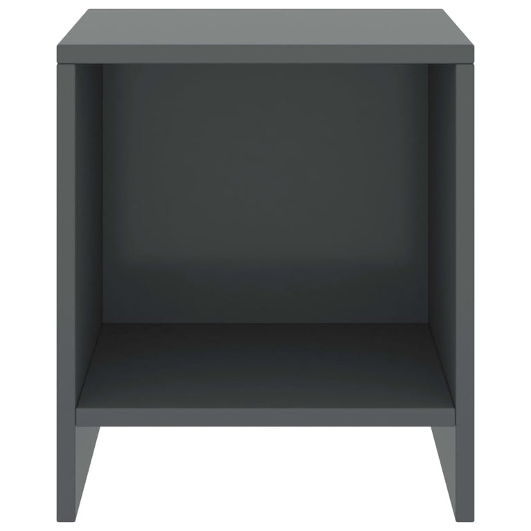 Nachtkastjes 2 st 35x30x40 cm massief grenenhout donkergrijs MeubelReus