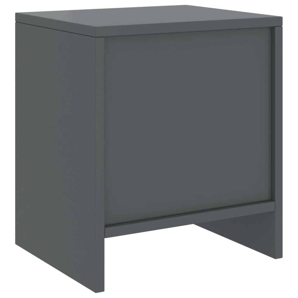 Nachtkastjes 2 st 35x30x40 cm massief grenenhout donkergrijs MeubelReus