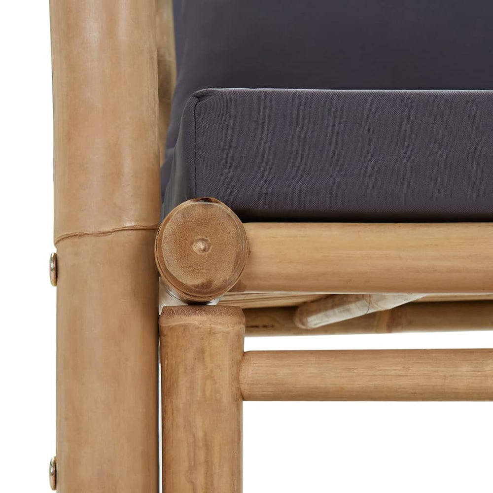 Tuinbank met kussens 115 cm bamboe MeubelReus