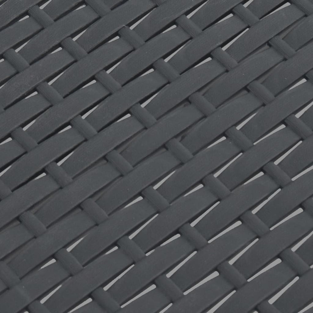 Tuintafel 58x58x41 cm PP rattan antracietkleurig MeubelReus