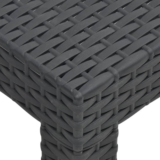 Tuintafel 58x58x41 cm PP rattan antracietkleurig MeubelReus