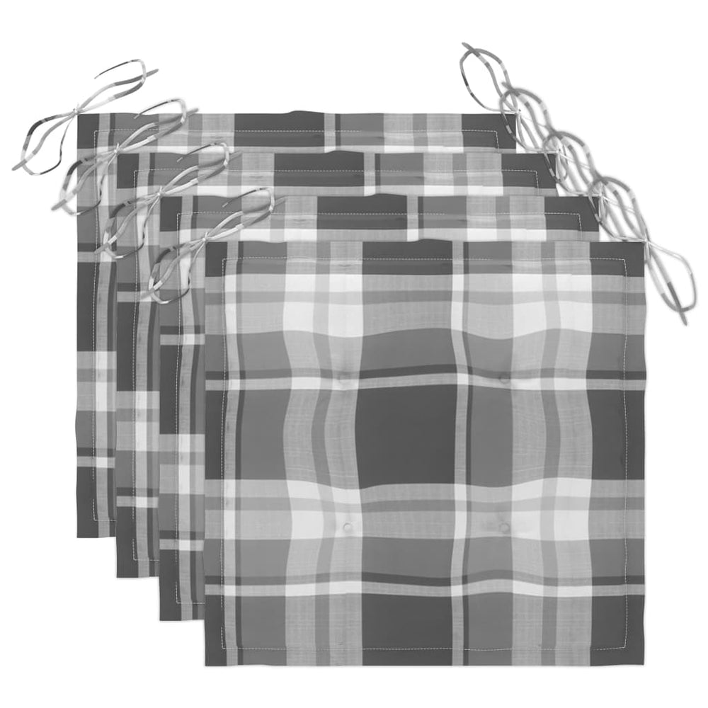 Tuinstoelen 4 st met kussens massief acaciahout MeubelReus