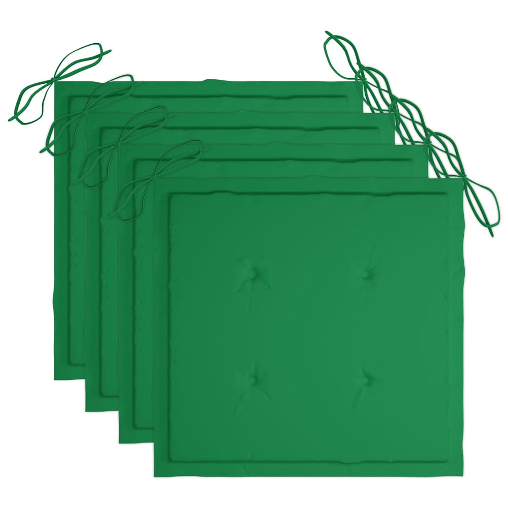 Tuinstoelen 4 st met kussens massief acaciahout grijs MeubelReus