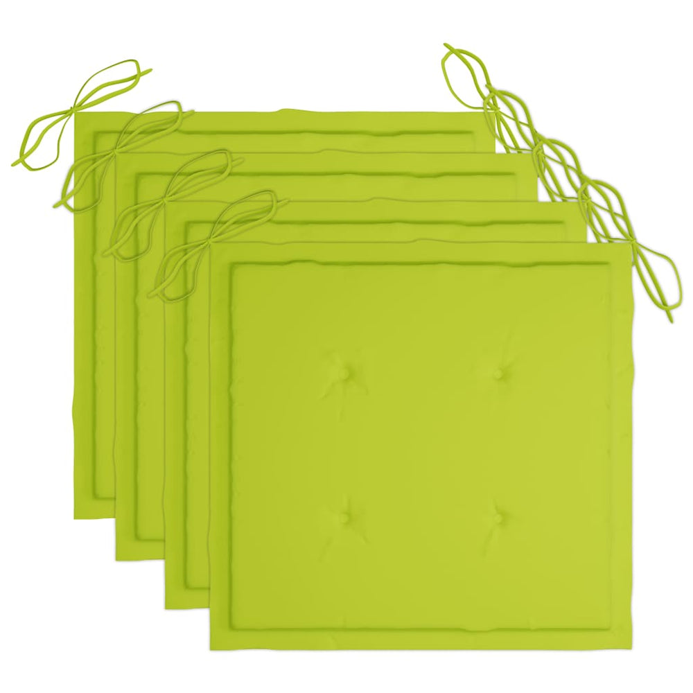 Tuinstoelen 4 st met kussens massief acaciahout grijs MeubelReus