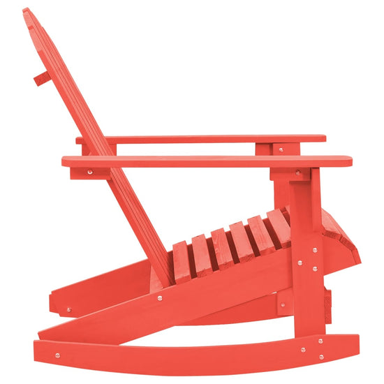 Schommelstoel Adirondack massief vurenhout rood MeubelReus