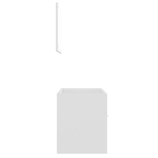 2-delige Badkamermeubelset spaanplaat wit MeubelReus