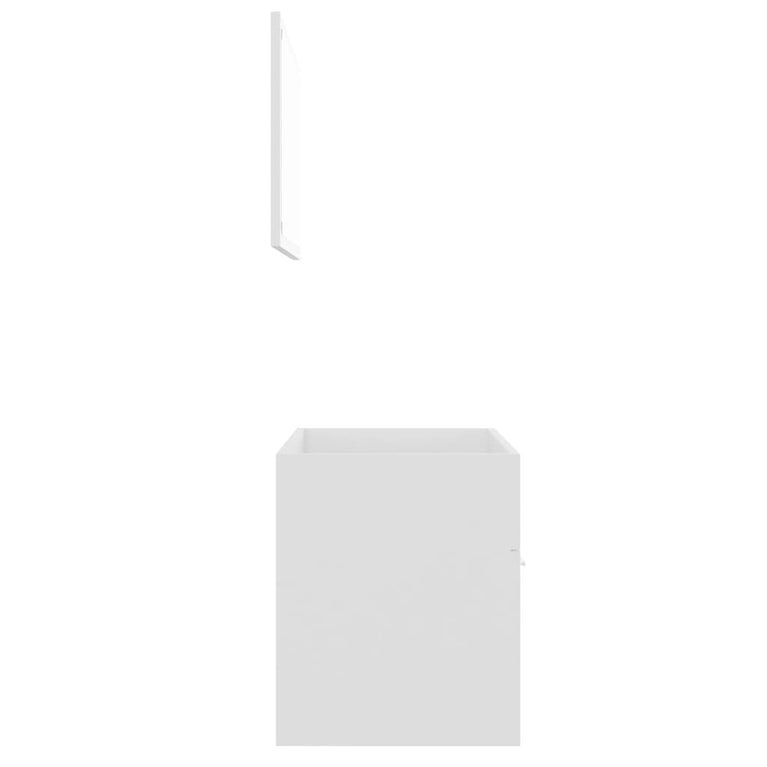 2-delige Badkamermeubelset spaanplaat wit MeubelReus