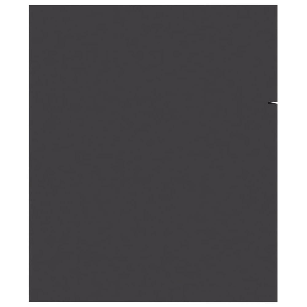 2-delige Badkamermeubelset spaanplaat grijs MeubelReus