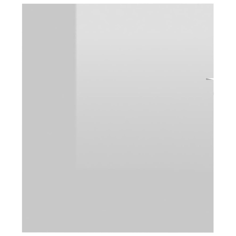 2-delige Badkamermeubelset spaanplaat hoogglans wit MeubelReus