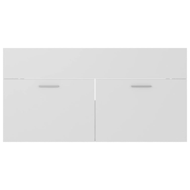 2-delige Badkamermeubelset spaanplaat wit MeubelReus