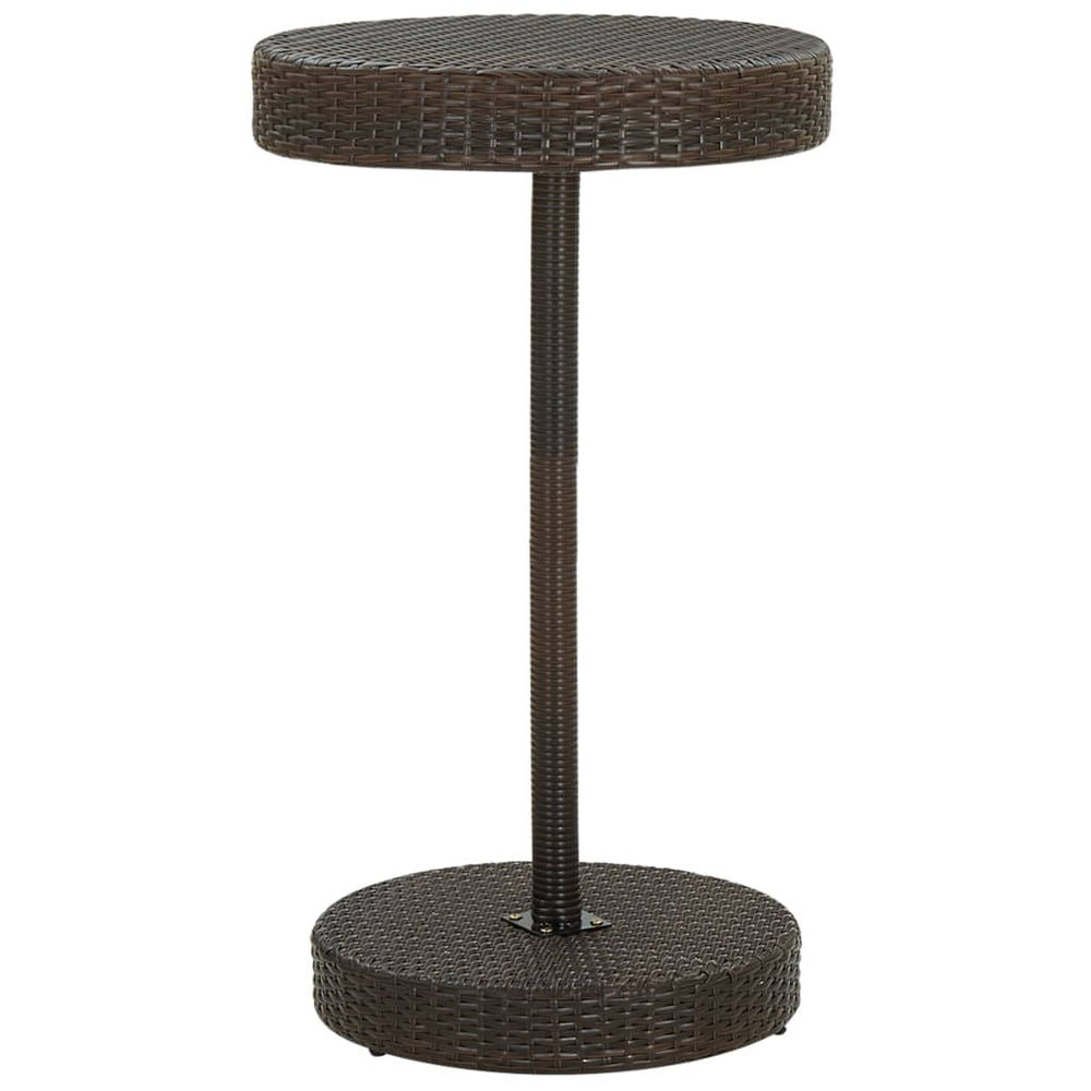 3-delige Tuinbarset met kussens poly rattan bruin MeubelReus