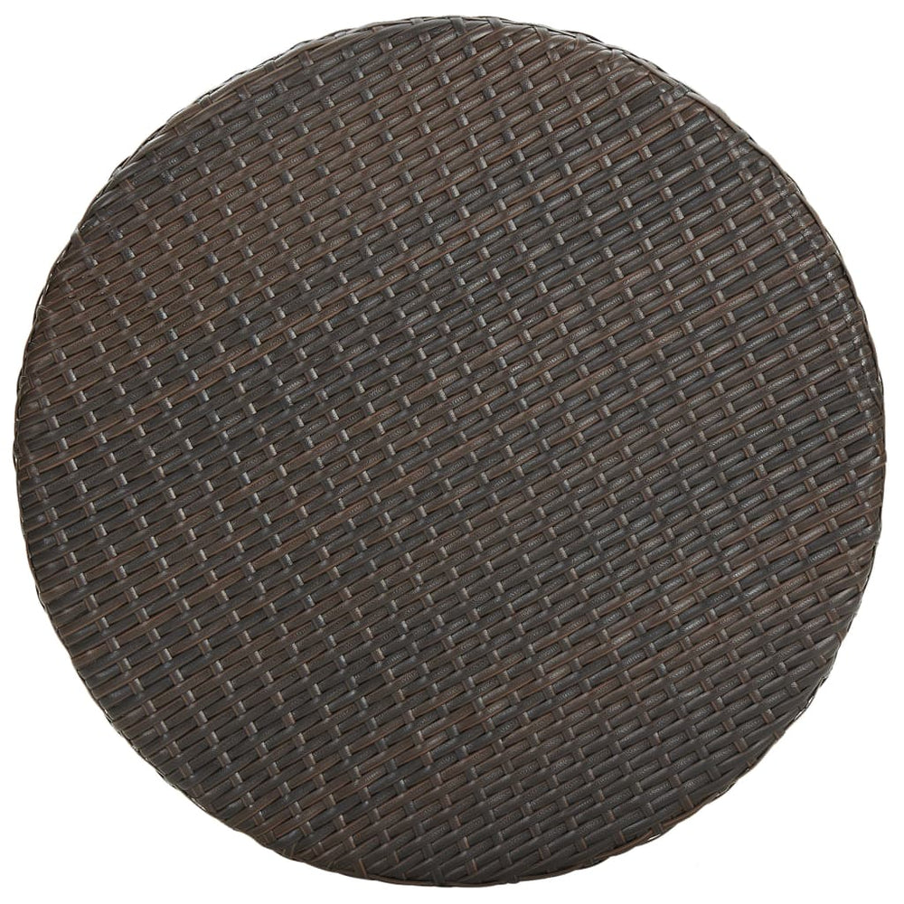 3-delige Tuinbarset met kussens poly rattan bruin MeubelReus