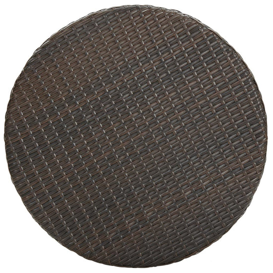 3-delige Tuinbarset met kussens poly rattan bruin MeubelReus