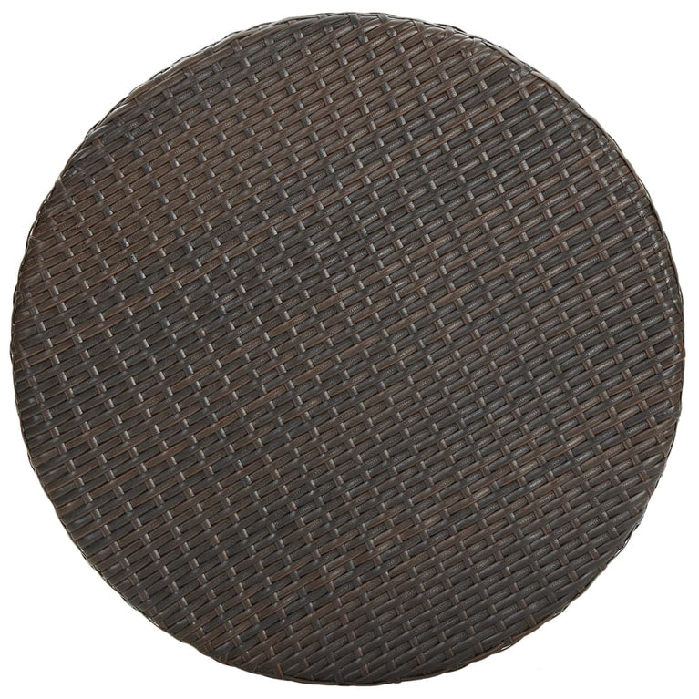 3-delige Tuinbarset met kussens poly rattan bruin MeubelReus