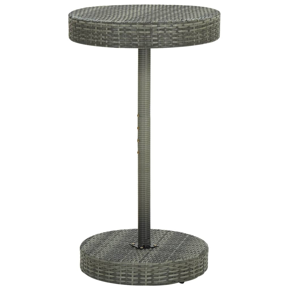 3-delige Tuinbarset met kussens poly rattan grijs MeubelReus
