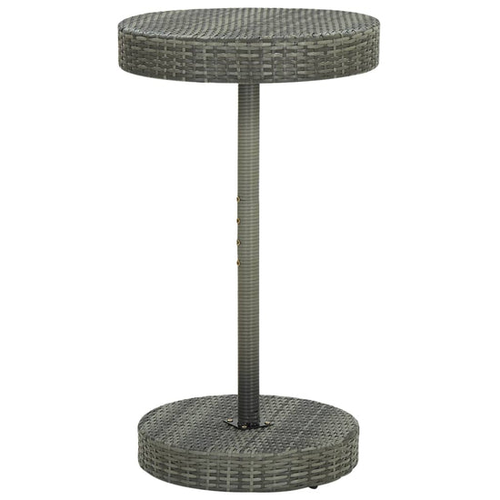 3-delige Tuinbarset met kussens poly rattan grijs MeubelReus