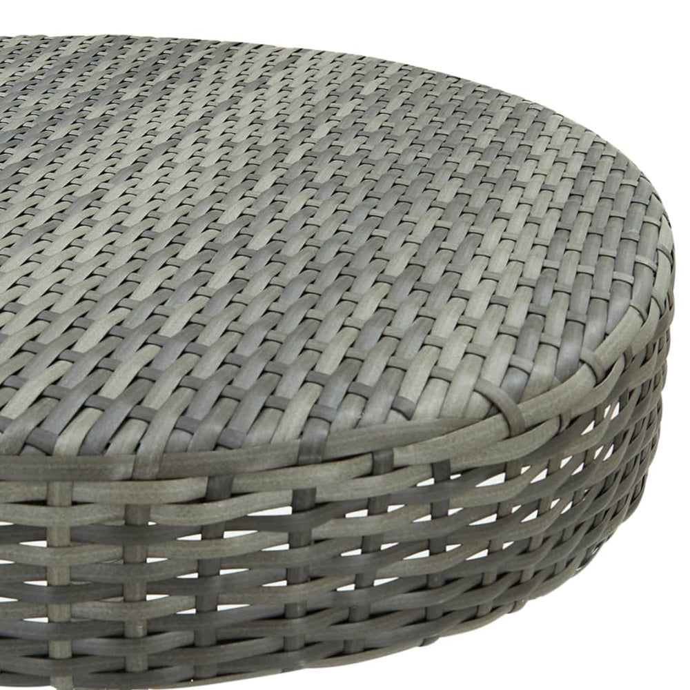 3-delige Tuinbarset met kussens poly rattan grijs MeubelReus