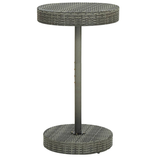 3-delige Tuinbarset met kussens poly rattan grijs MeubelReus