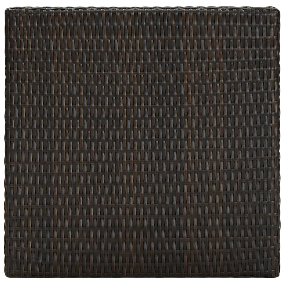 3-delige Tuinbarset met kussens poly rattan bruin MeubelReus
