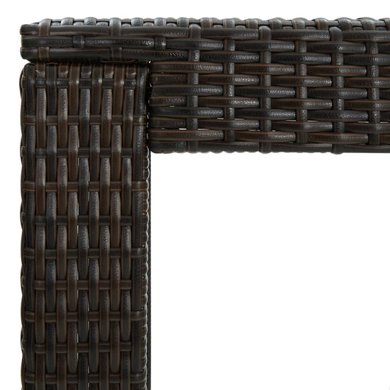 3-delige Tuinbarset met kussens poly rattan bruin MeubelReus