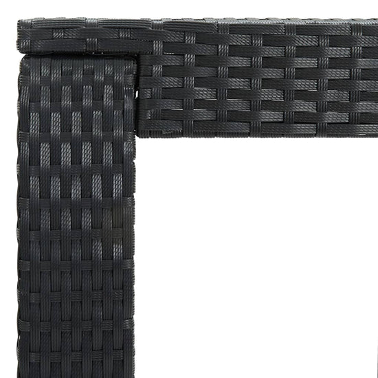 3-delige Tuinbarset met kussens poly rattan zwart MeubelReus