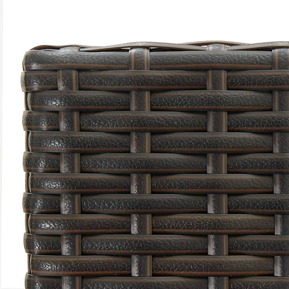 3-delige Tuinbarset met armleuningen poly rattan bruin MeubelReus