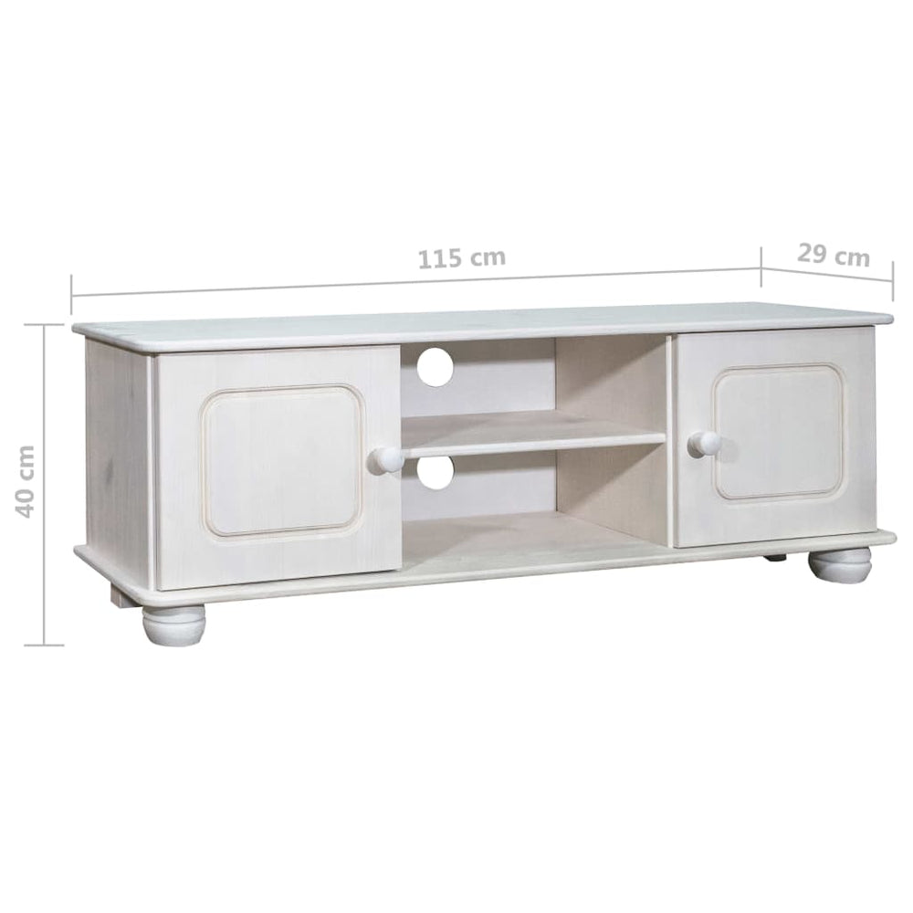 Tv-meubel 115x29x40 cm massief grenenhout MeubelReus