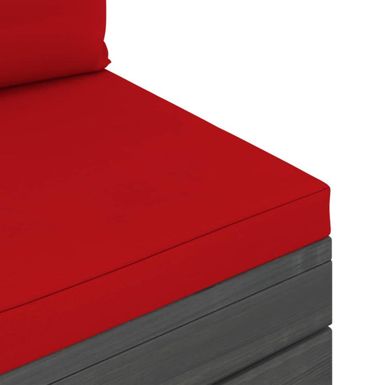 2-delige Loungeset met kussens pallet massief grenenhout MeubelReus