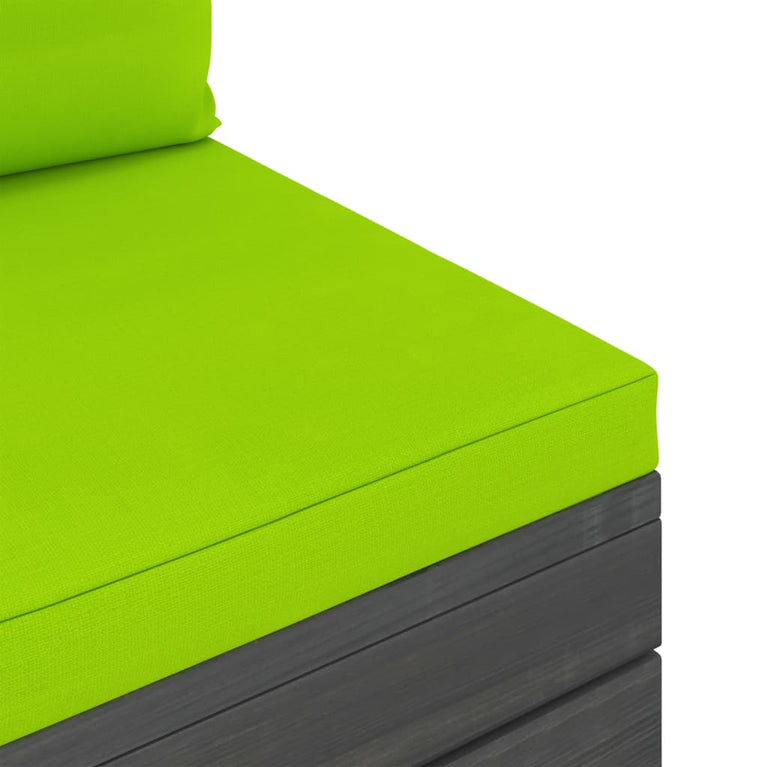 2-delige Loungeset met kussens pallet massief grenenhout MeubelReus