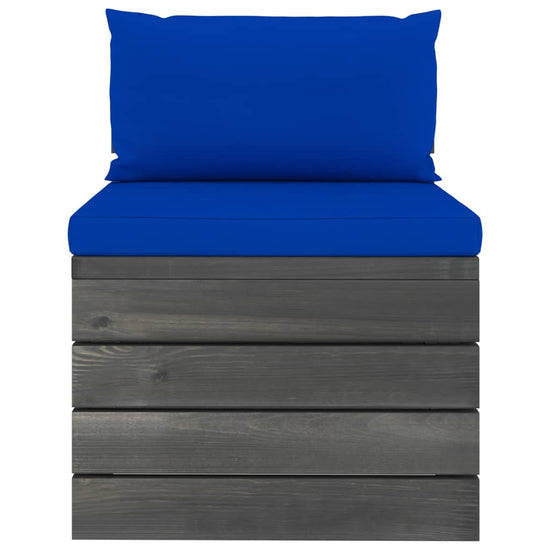 6-delige Loungeset met kussens pallet massief grenenhout MeubelReus