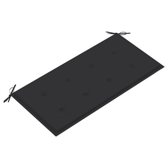 Tuinbank met antracietkleurig kussen 112 cm massief teakhout MeubelReus