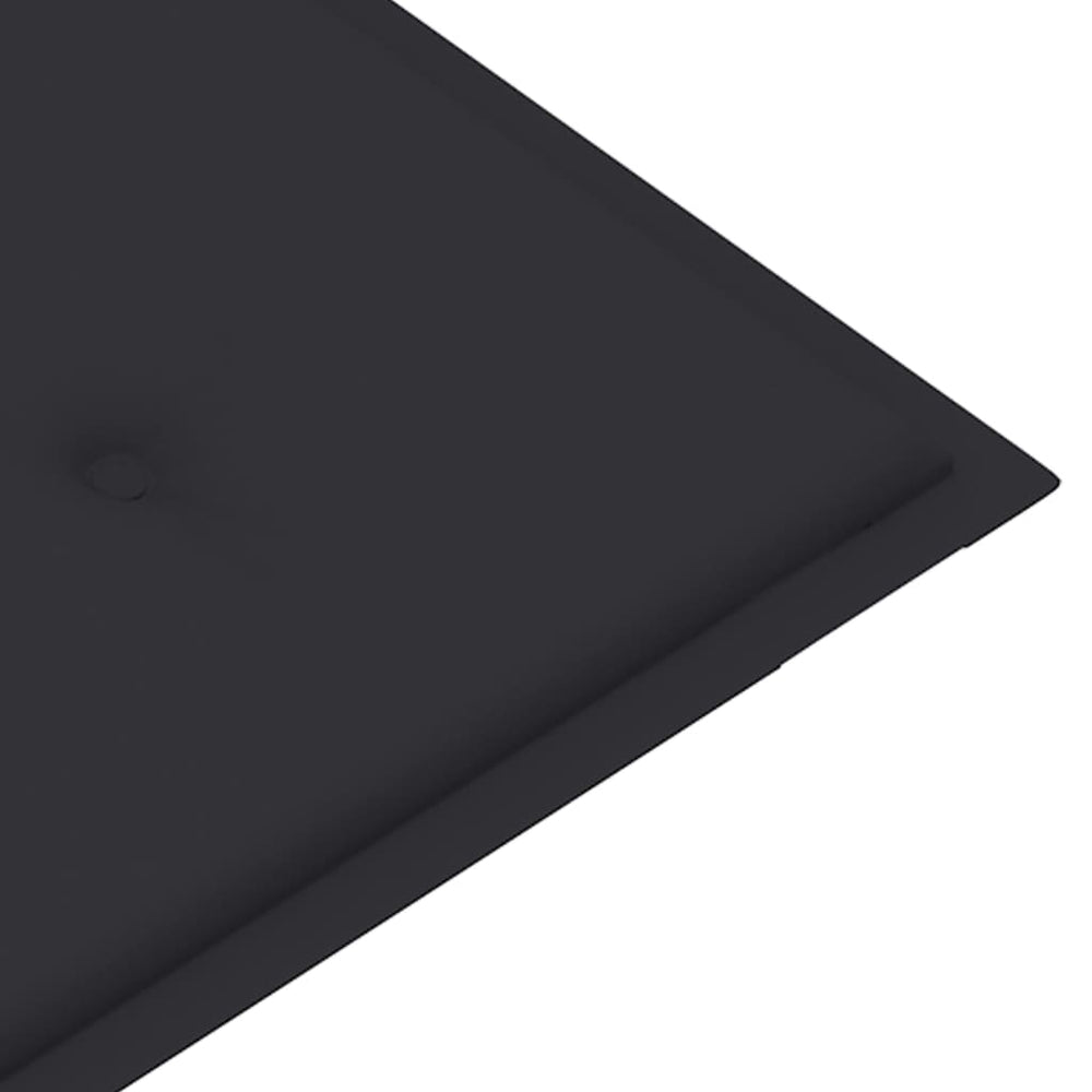 Tuinbank met antracietkleurig kussen 112 cm massief teakhout MeubelReus