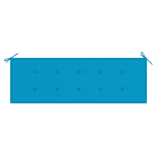 Tuinbank stapelbaar met kussen 159 cm massief teakhout MeubelReus