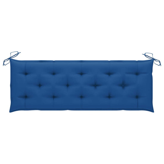 Tuinbank stapelbaar met kussen 159 cm massief teakhout MeubelReus