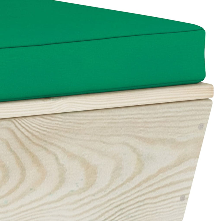 7-delige Loungeset met kussens pallet vurenhout MeubelReus