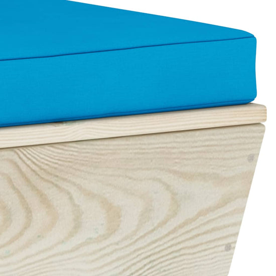 9-delige Loungeset met kussens pallet vurenhout MeubelReus