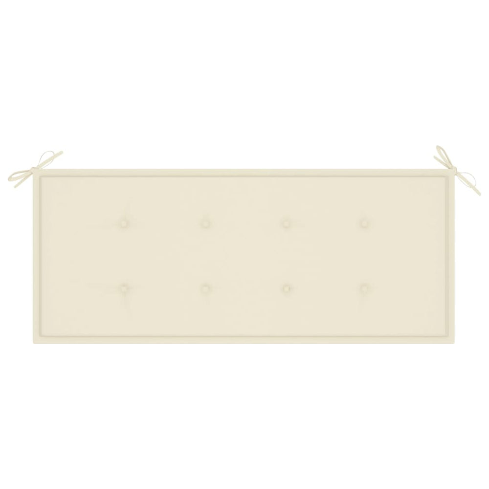 Tuinbank met kussen 120 cm bamboe MeubelReus