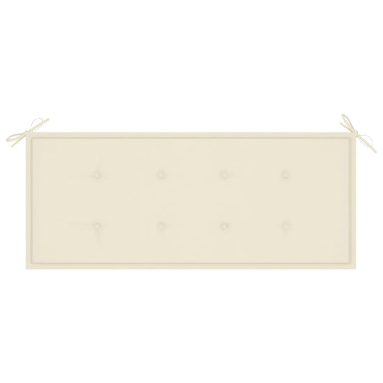 Tuinbank met kussen 120 cm bamboe MeubelReus