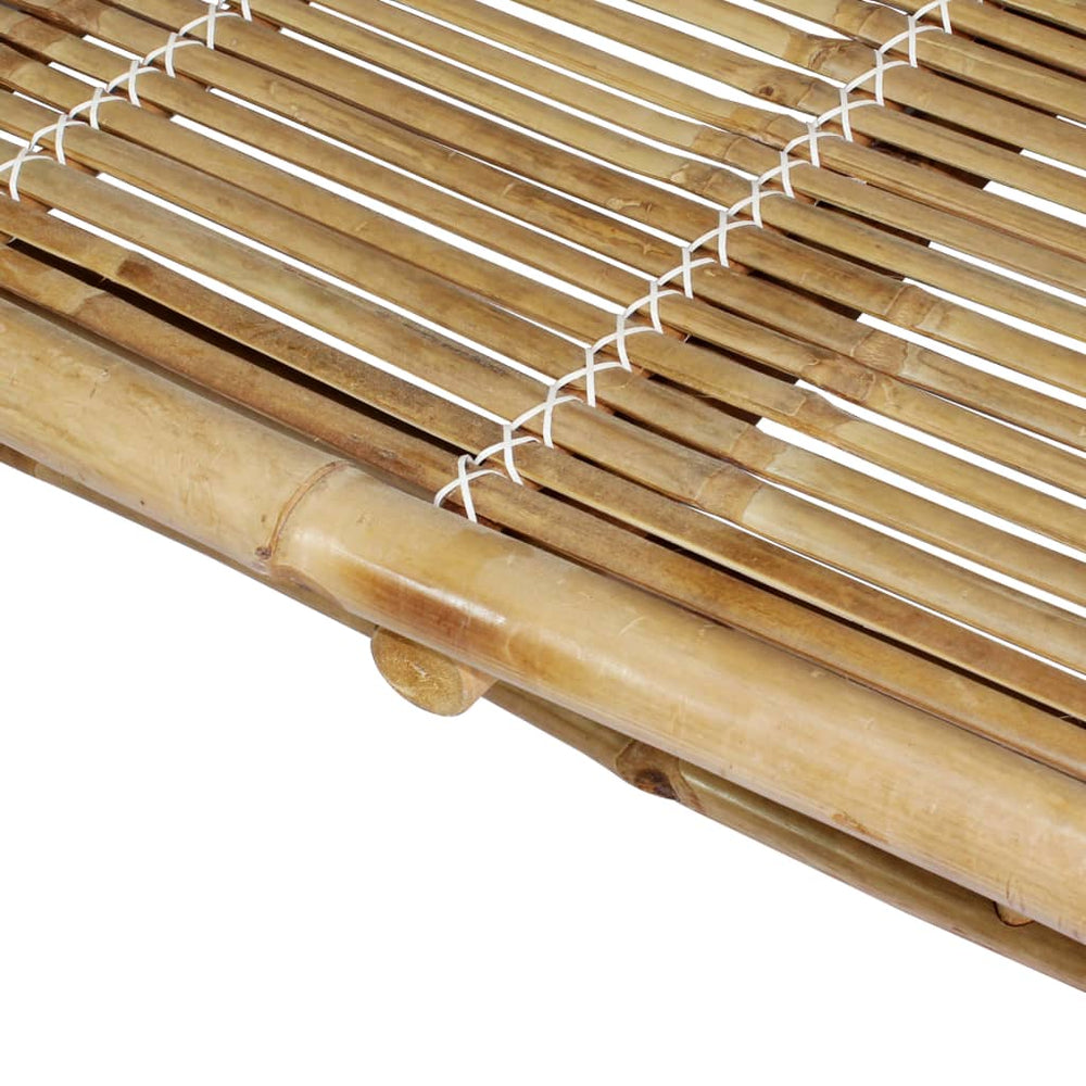 Ligbed 2-persoons met kussens bamboe MeubelReus