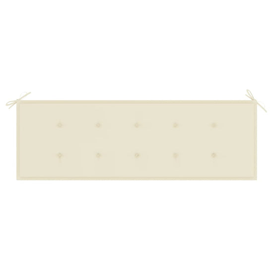 Tuinbank met kussen 157 cm massief acaciahout MeubelReus