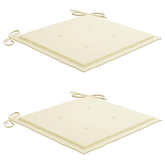 Tuinstoelen 2 st met kussens massief acaciahout MeubelReus