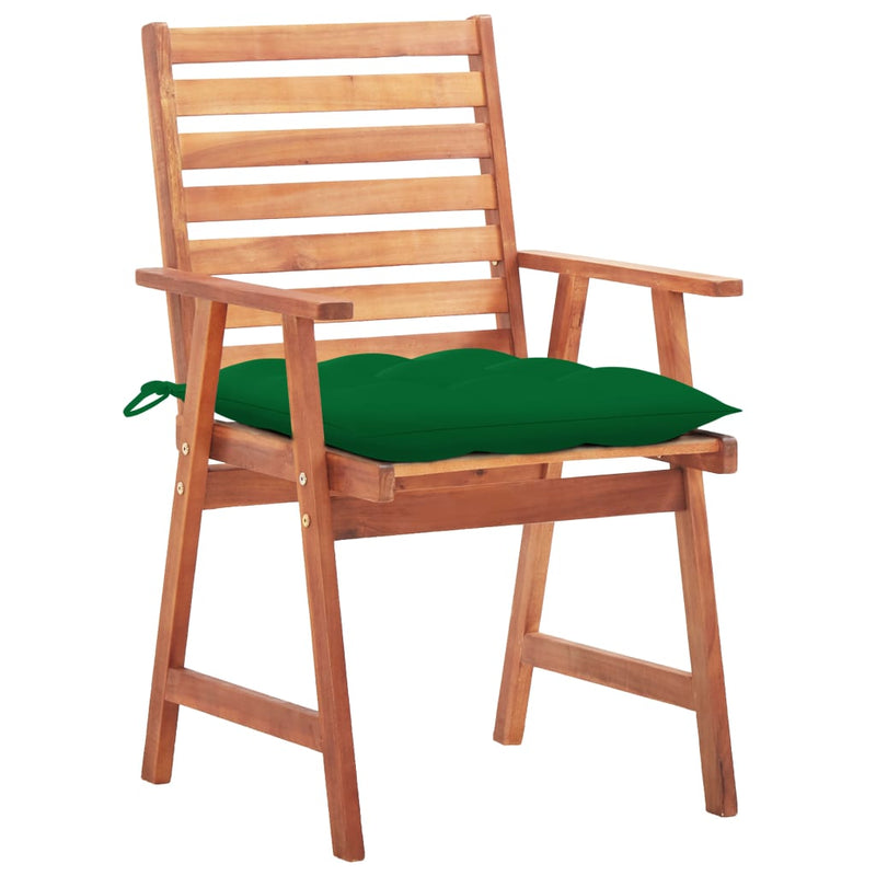 Tuinstoelen 2 st met kussens massief acaciahout MeubelReus