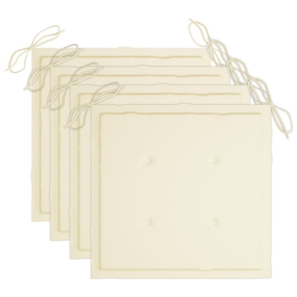 Tuinstoelen 3 st met kussens massief acaciahout MeubelReus