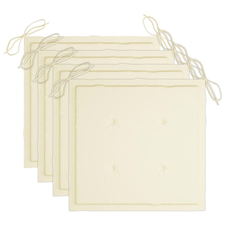 Tuinstoelen 3 st met kussens massief acaciahout MeubelReus