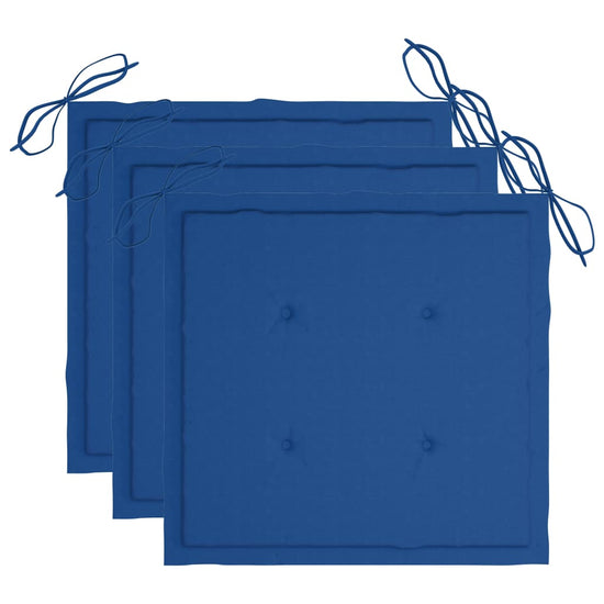 Tuinstoelen 3 st met kussens massief acaciahout MeubelReus