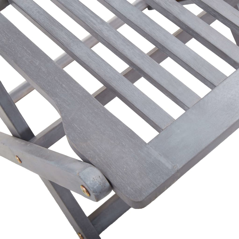 Tuinstoelen 2 st inklapbaar met kussens massief acaciahout MeubelReus