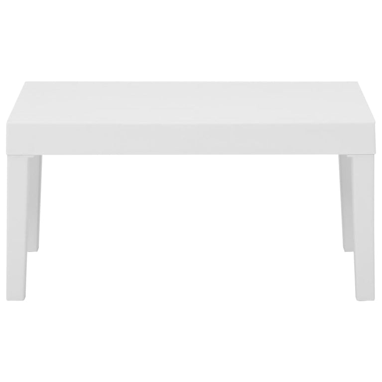 3-delige Loungeset met kussens kunststof wit