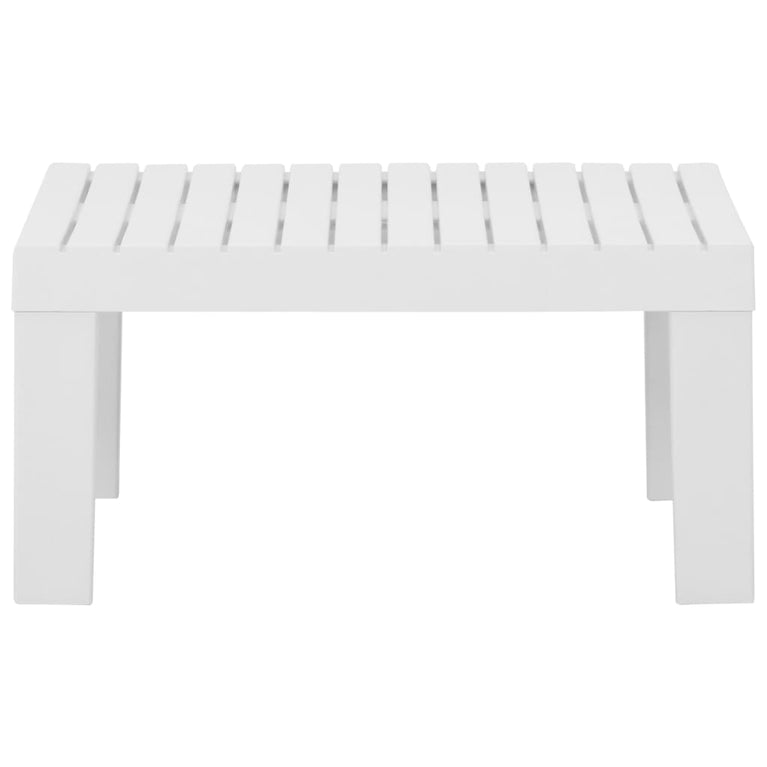 3-delige Loungeset met kussens kunststof wit