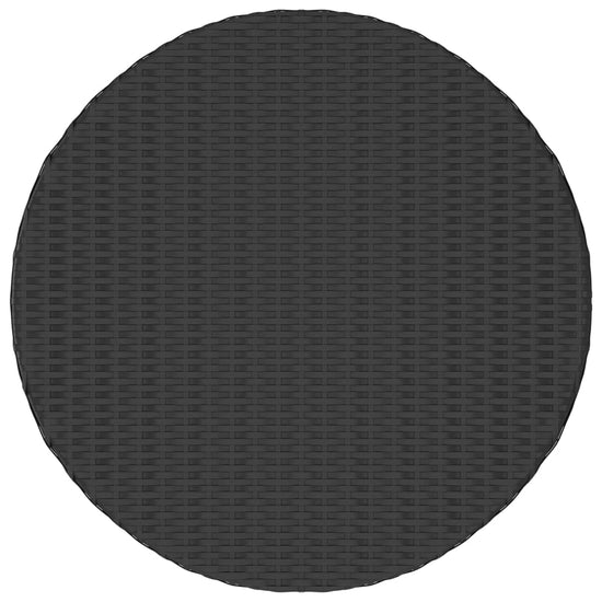 7-delige Loungeset met kussens poly rattan zwart MeubelReus