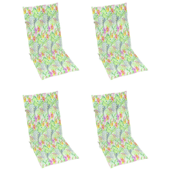 Tuinstoelen 4 st verstelbaar met kussens massief acaciahout MeubelReus